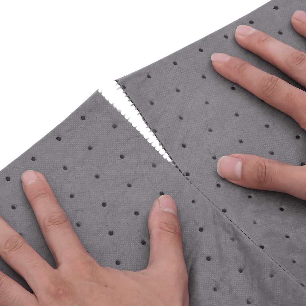 Tampone Assorbente per Olio Grigio 40x1000 cm