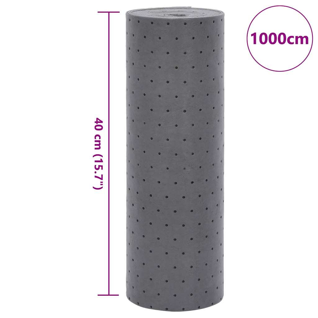 Tampone Assorbente per Olio Grigio 40x1000 cm