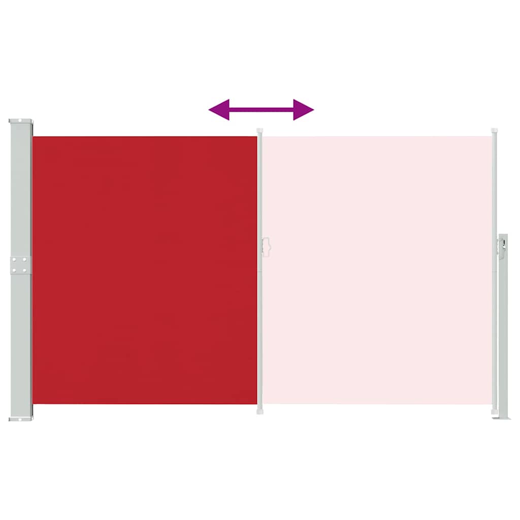 Tendalino Laterale per Patio Terrazzo 180 x 300 cm Rosso