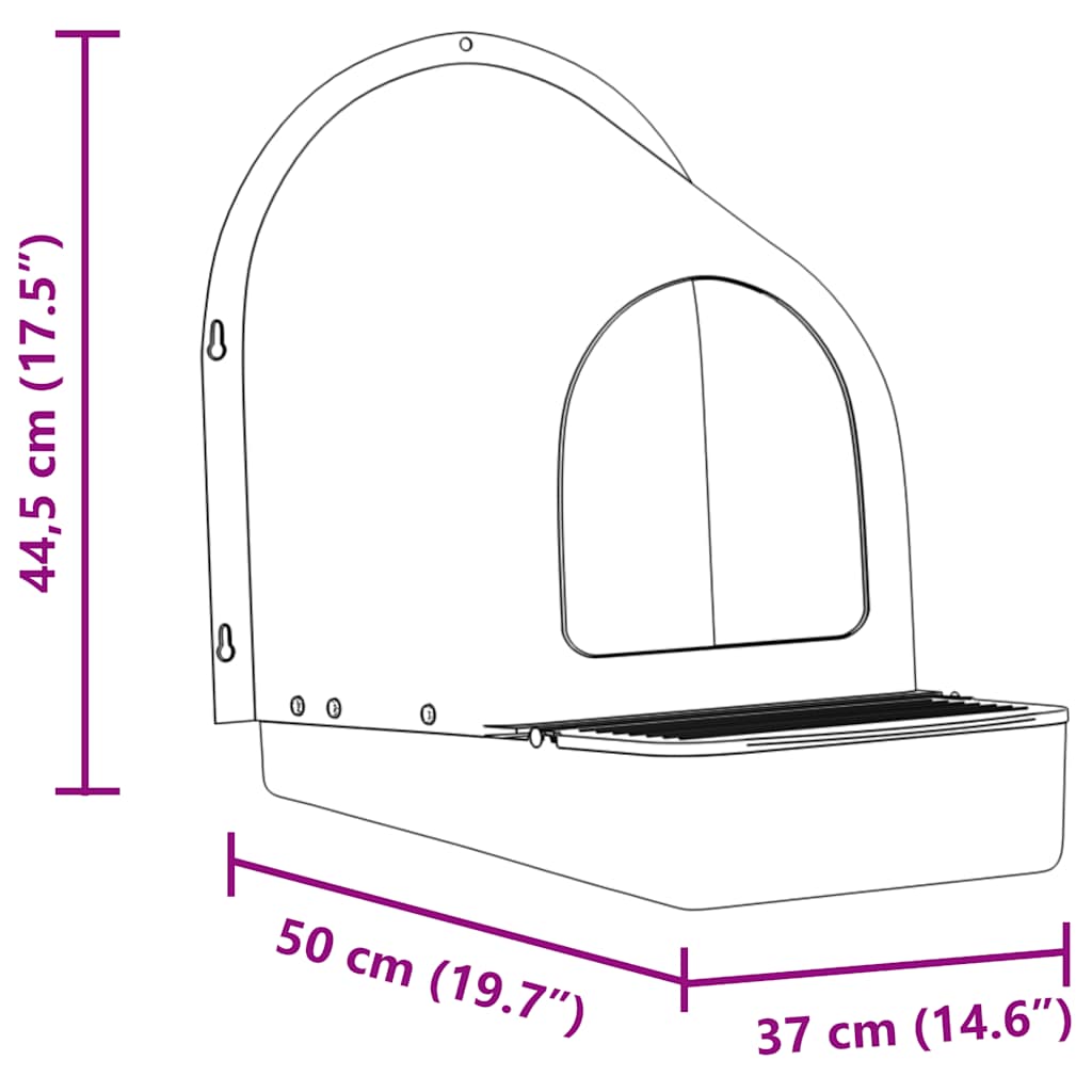 Nidi per Galline 4 pz da Parete in Plastica Verde Scuro