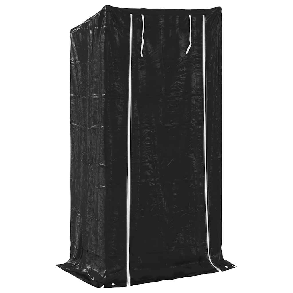 Rastrelliera per Legna con Copertura Antipioggia 100x40x200 cm