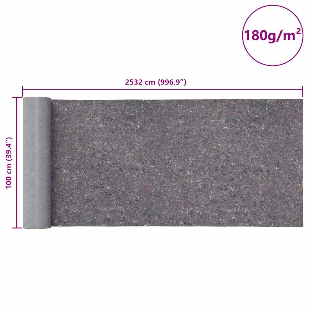 Telo Protettivo per Pittori Antiscivolo 25 m 180 g/m² Grigio