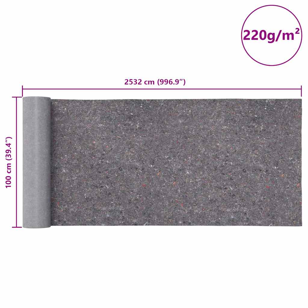 Telo Protettivo per Pittori Antiscivolo 25 m 220 g/m² Grigio