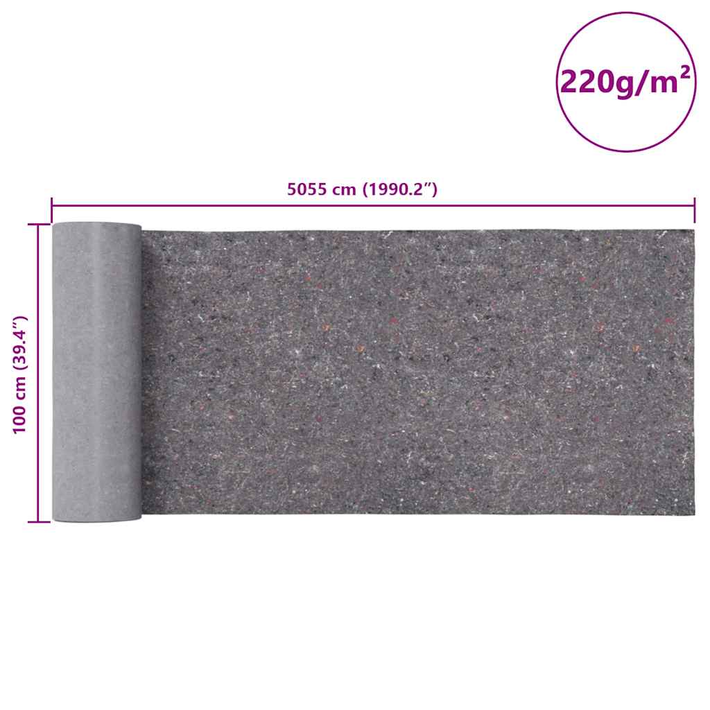 Telo Protettivo per Pittori Antiscivolo 50 m 220 g/m² Grigio