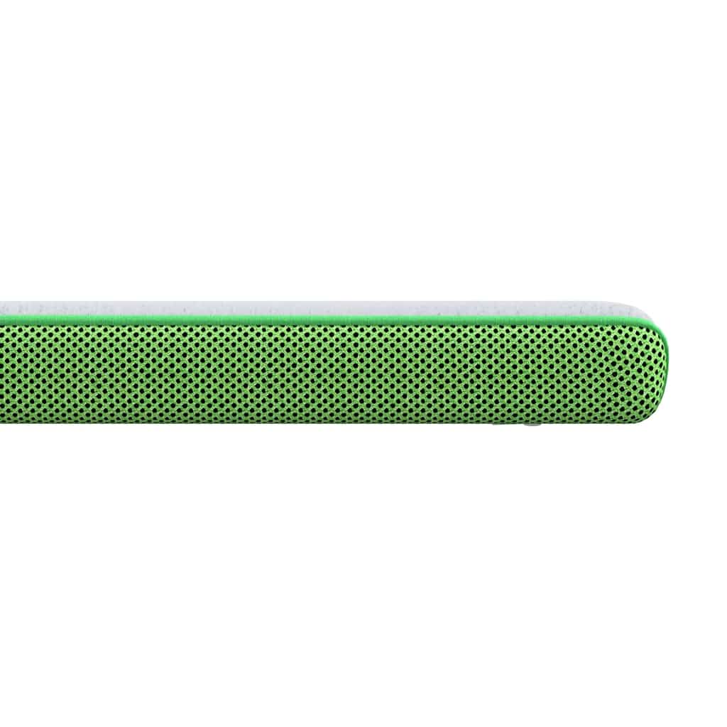 Topper per materasso Bianco e Verde 80 x 200 cm