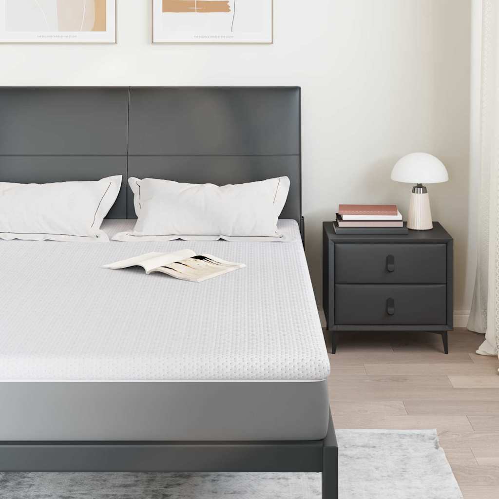 Topper per materasso Bianco 140 x 200 cm Tessuto Jacquard