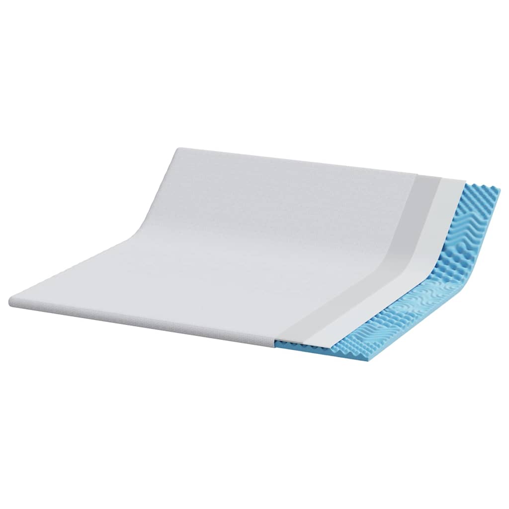 Topper per materasso Bianco 200 x 200 cm Tessuto Jacquard