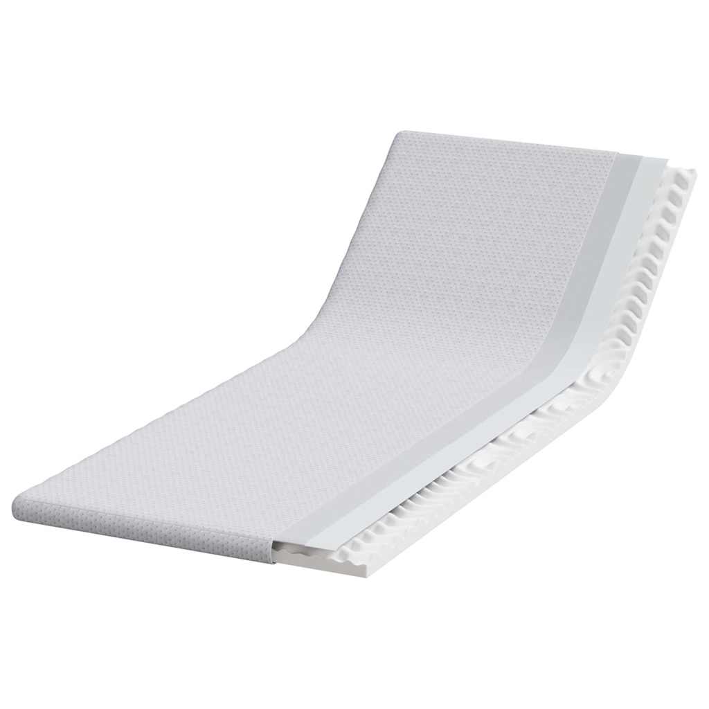 Topper per materasso Bianco 80 x 200 cm Tessuto Jacquard
