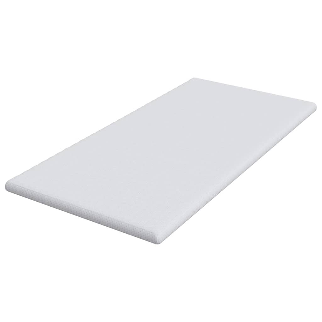 Topper per materasso Bianco 90 x 190 cm Tessuto Jacquard