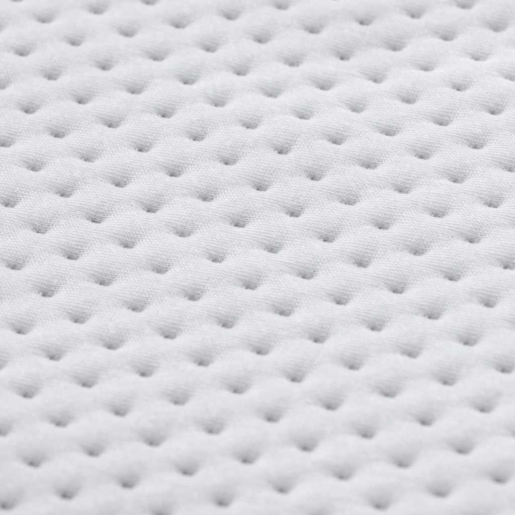 Topper per materasso Bianco 90 x 190 cm Tessuto Jacquard