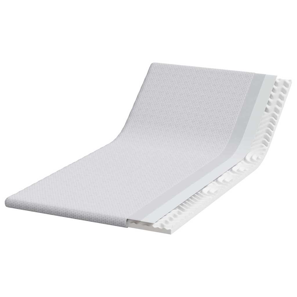 Topper per materasso Bianco 120 x 200 cm Tessuto Jacquard