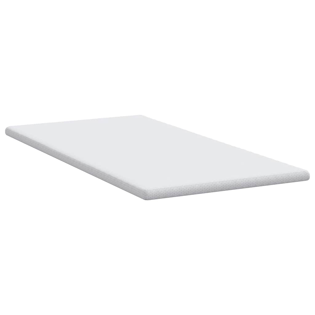 Topper per materasso Bianco 120 x 200 cm Tessuto Jacquard