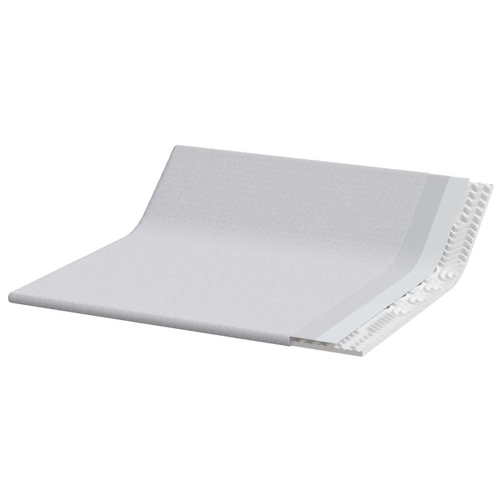 Topper per materasso Bianco 200 x 200 cm Tessuto Jacquard