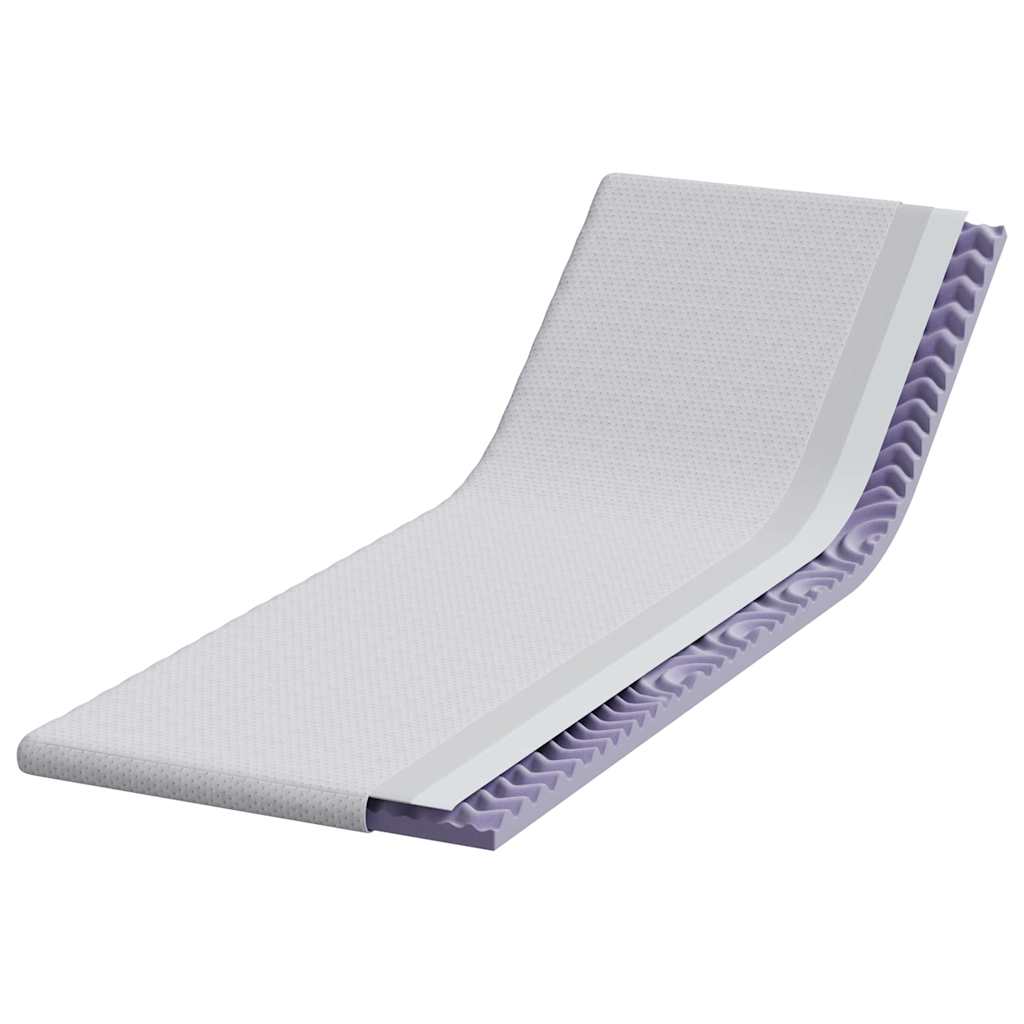 Topper per materasso Bianco 80 x 200 cm Tessuto Jacquard