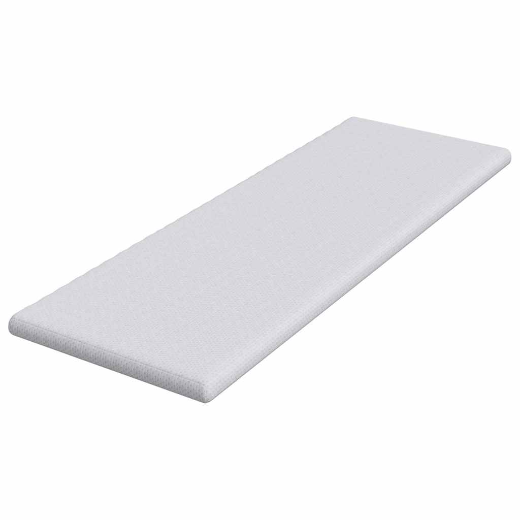 Topper per materasso Bianco 80 x 200 cm Tessuto Jacquard