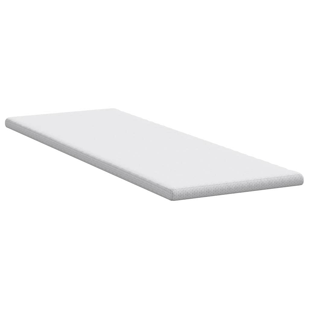Topper per materasso Bianco 80 x 200 cm Tessuto Jacquard