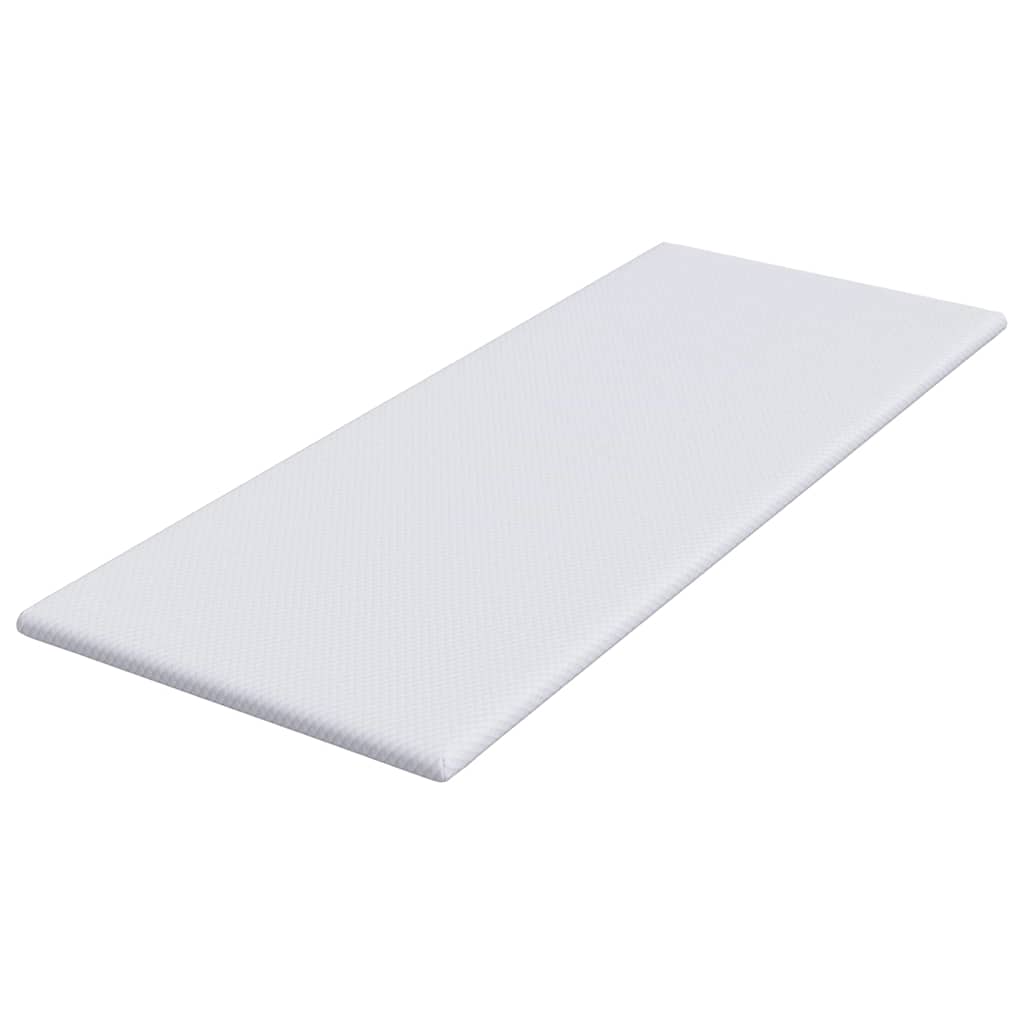 Topper in schiuma memory 80 x 200 cm Thick Morbido Bianco