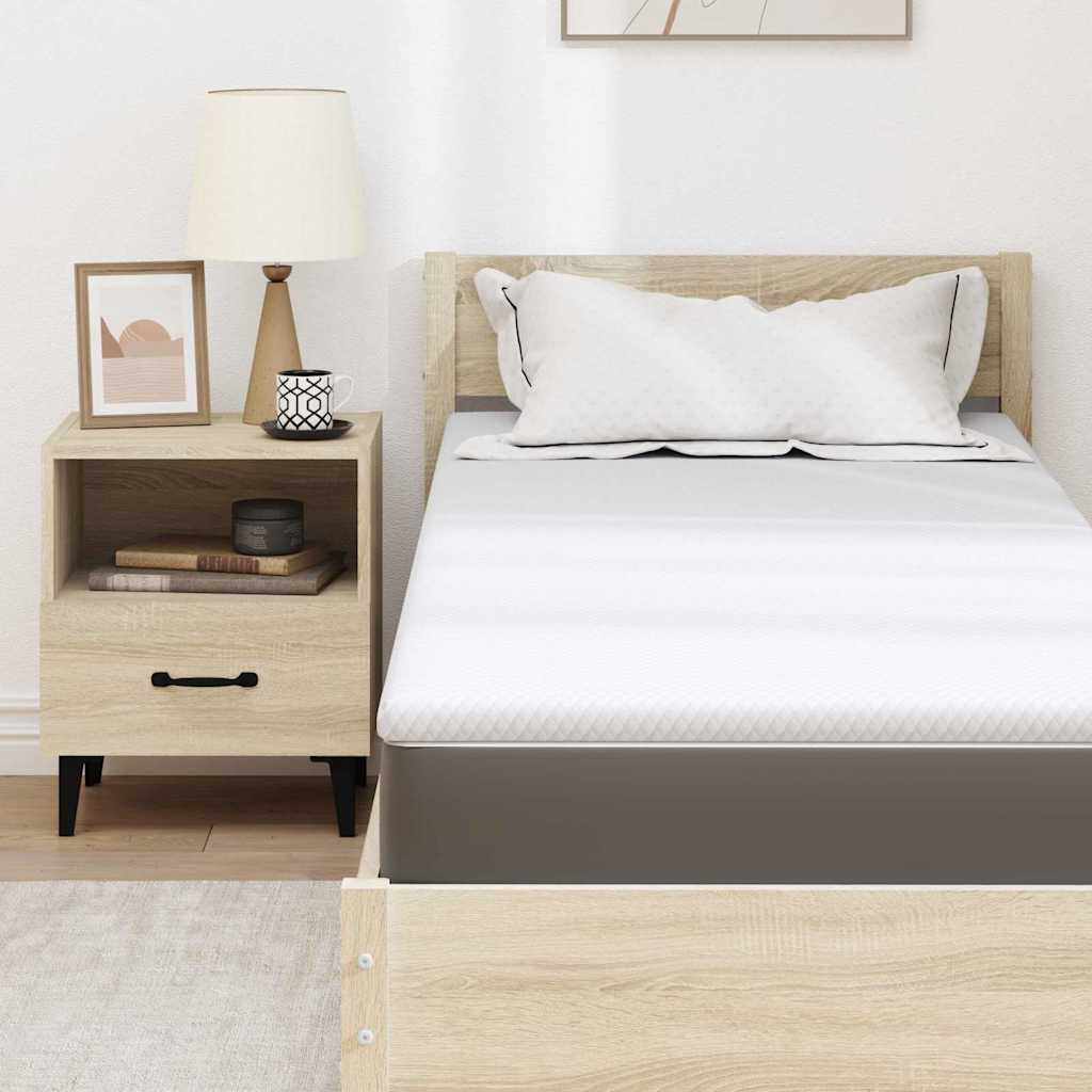 Topper in schiuma memory 80 x 200 cm Thick Morbido Bianco
