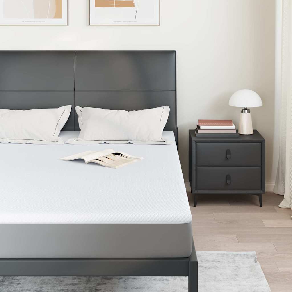 Topper in schiuma memory 160 x 200 cm Thick Morbido Bianco
