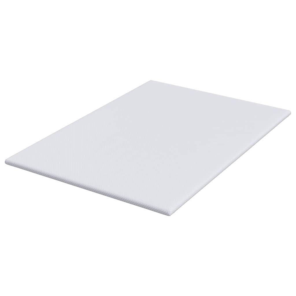 Topper in schiuma memory 160 x 200 cm Thick Morbido Bianco