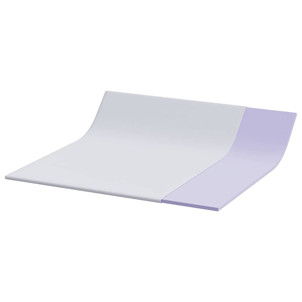 Topper in schiuma memory 180 x 200 cm Thick Morbido Bianco