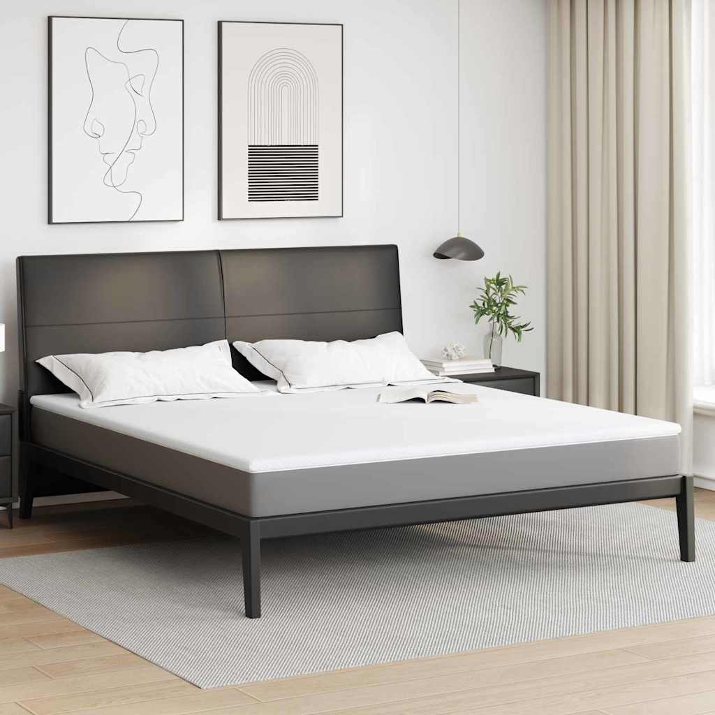 Topper in schiuma memory 200 x 200 cm Thick Morbido Bianco