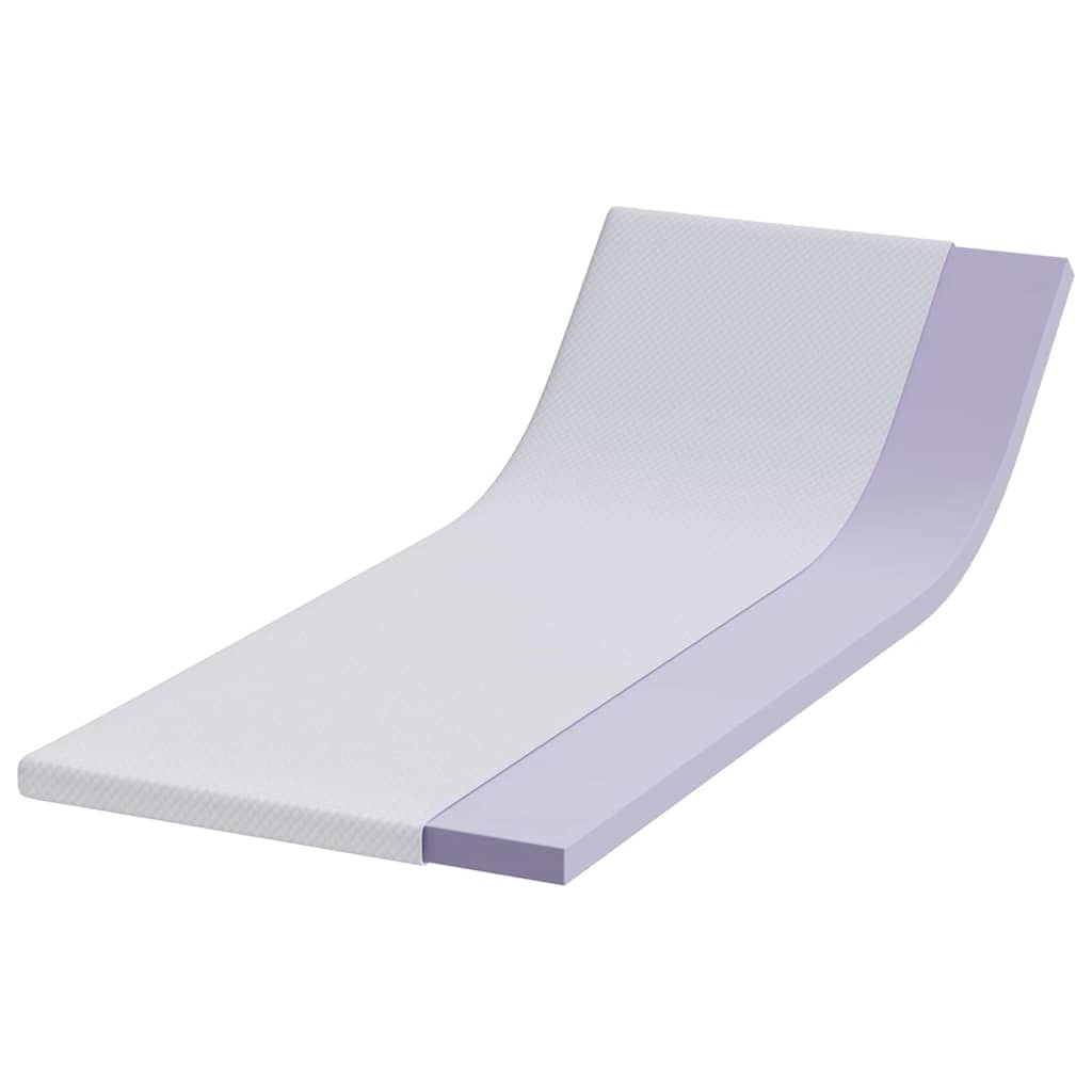 Topper in schiuma memory 80 x 200 cm Thick Morbido Bianco