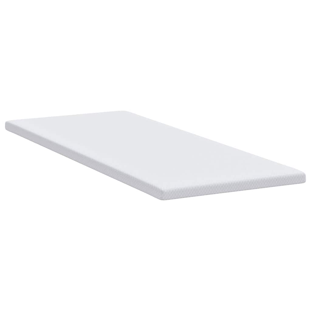 Topper in schiuma memory 80 x 200 cm Thick Morbido Bianco