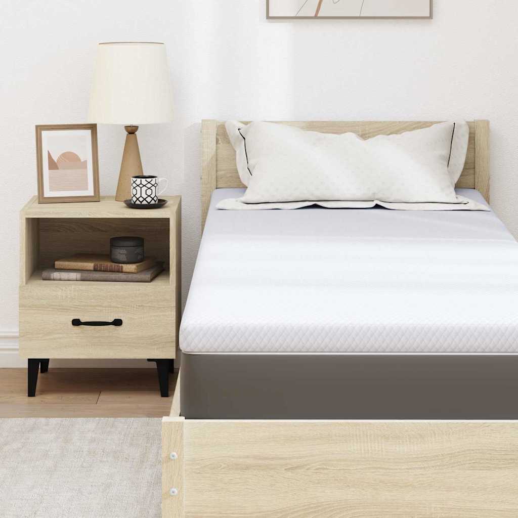 Topper in schiuma memory 80 x 200 cm Thick Morbido Bianco