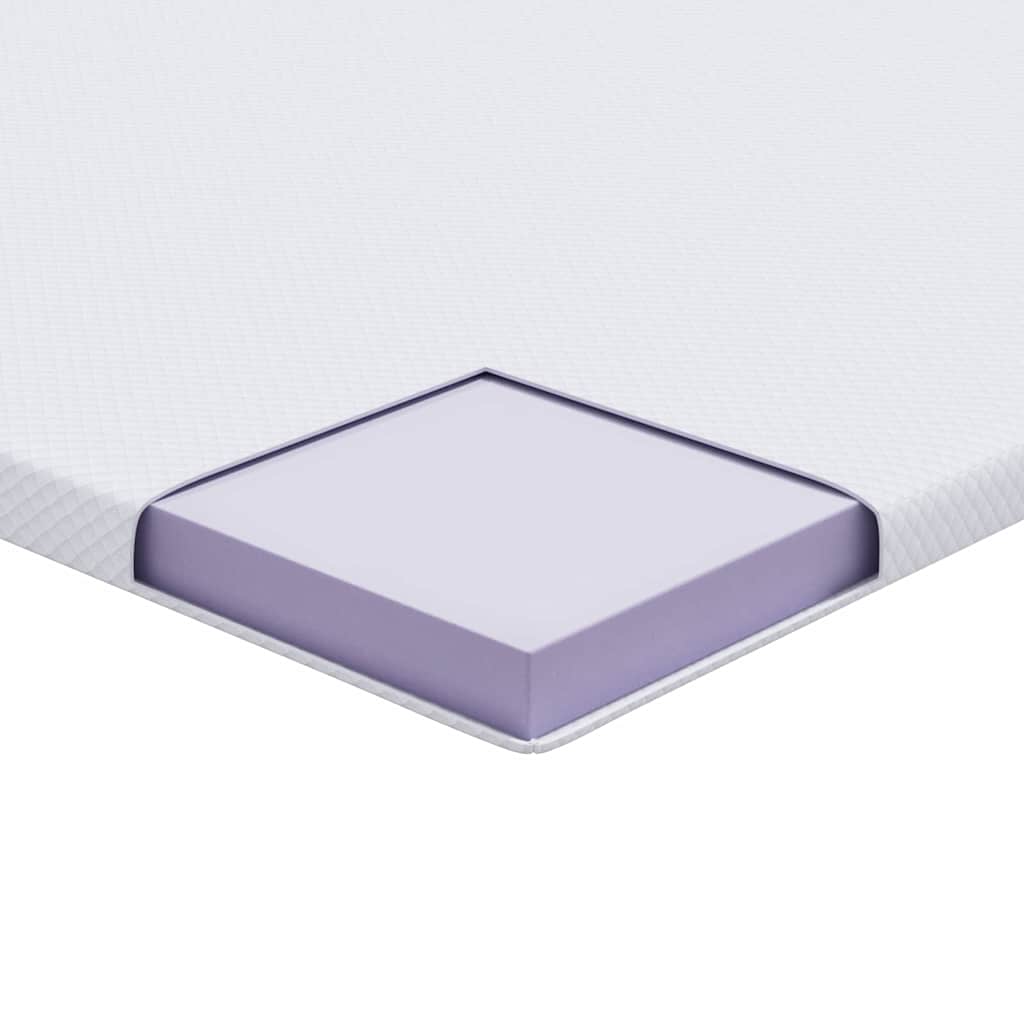 Topper in schiuma memory 90 x 190 cm Thick Morbido Bianco