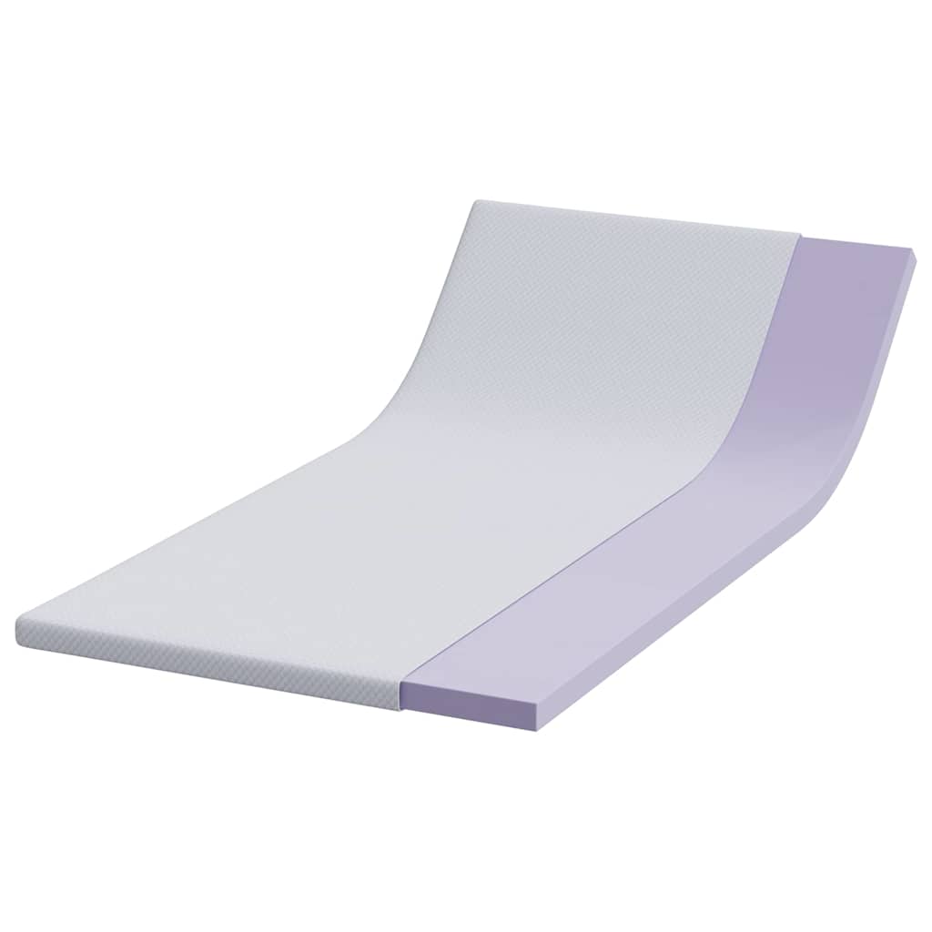 Topper in schiuma memory 90 x 190 cm Thick Morbido Bianco