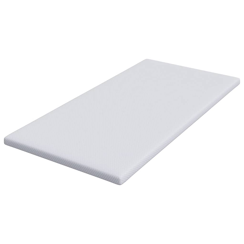 Topper in schiuma memory 90 x 200 cm Thick Morbido Bianco