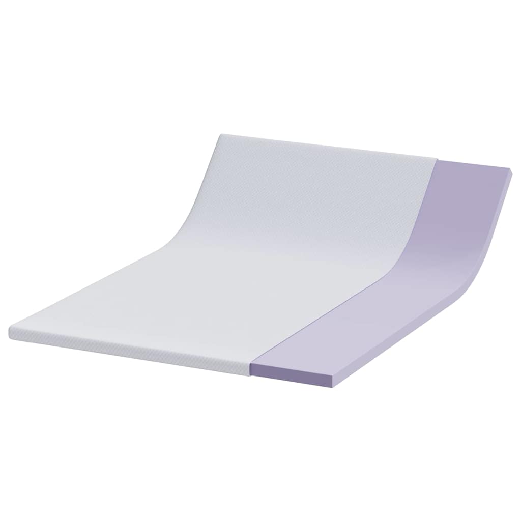 Topper in schiuma memory 140 x 190 cm Thick Morbido Bianco