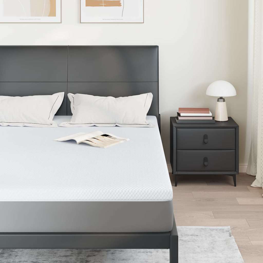 Topper in schiuma memory 140 x 200 cm Thick Morbido Bianco