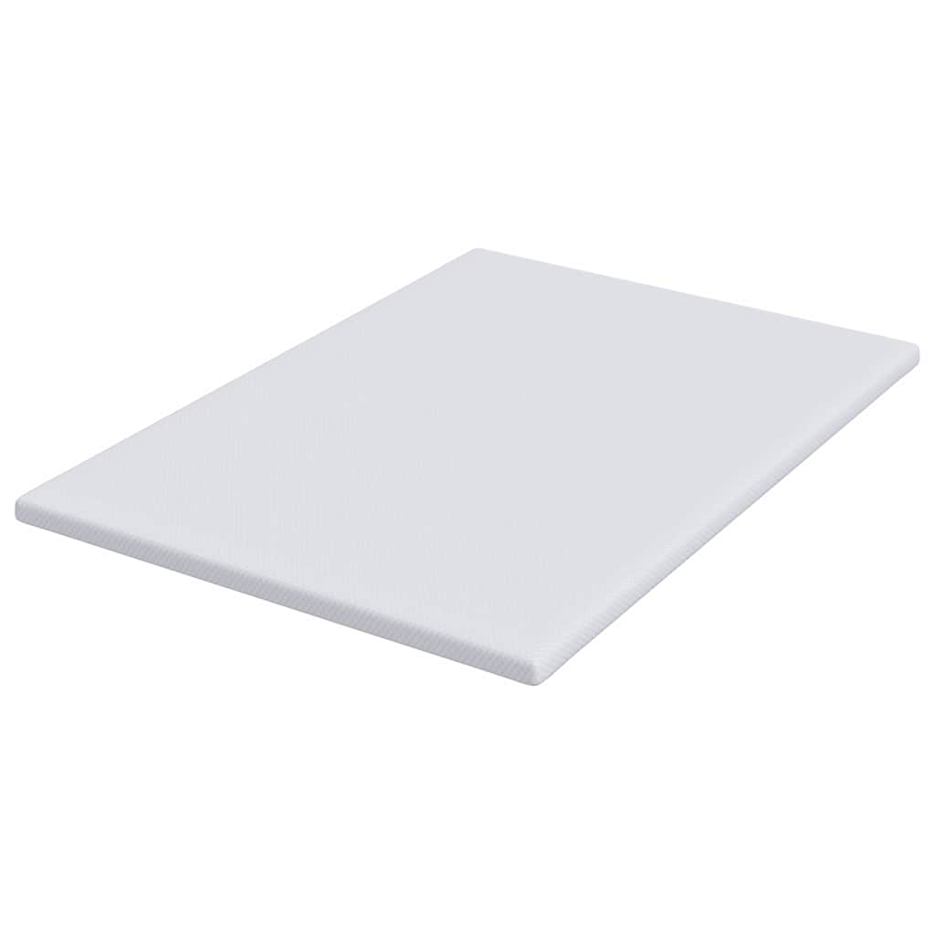 Topper in schiuma memory 140 x 200 cm Thick Morbido Bianco