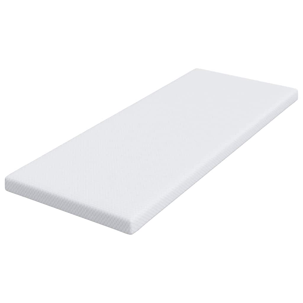 Topper in schiuma memory 80 x 200 cm Thick Morbido Bianco