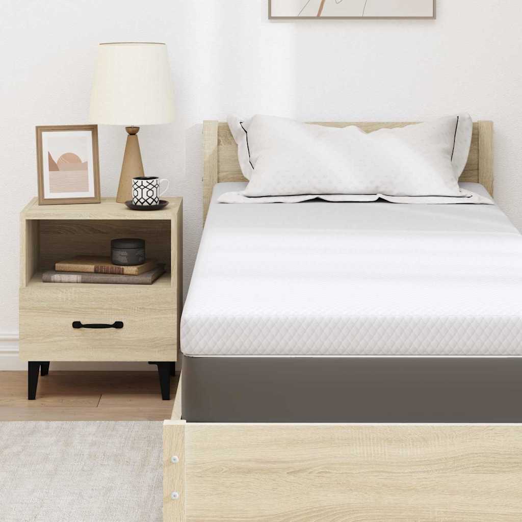 Topper in schiuma memory 80 x 200 cm Thick Morbido Bianco
