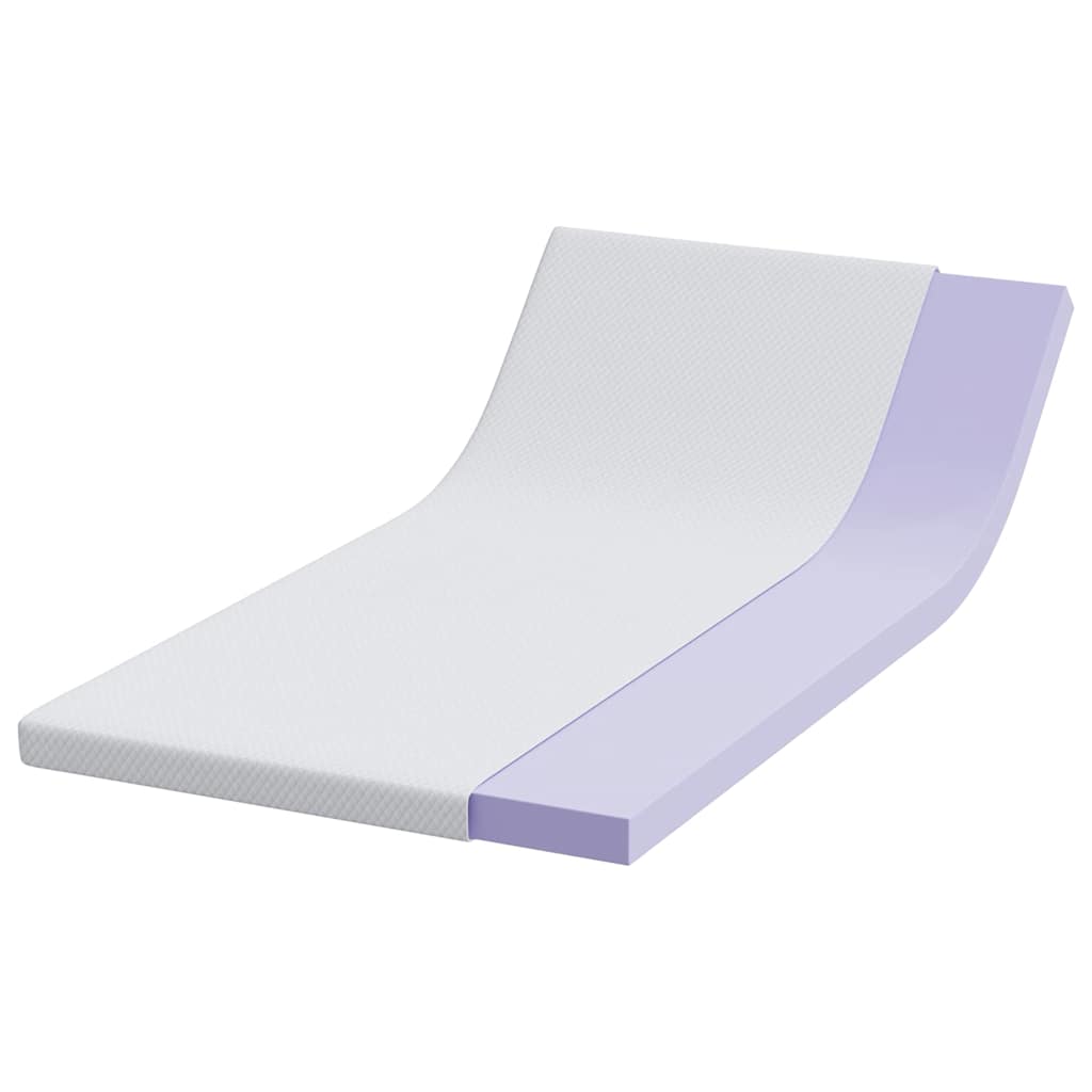Topper in schiuma memory 100 x 200 cm Thick Morbido Bianco
