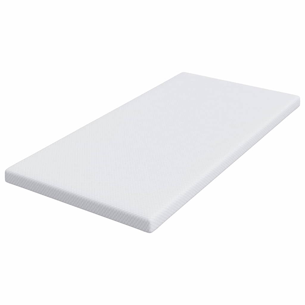 Topper in schiuma memory 120 x 200 cm Thick Morbido Bianco