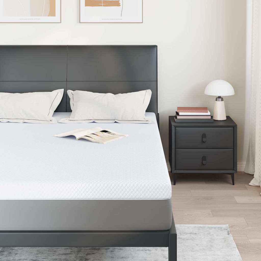 Topper in schiuma memory 140 x 200 cm Thick Morbido Bianco