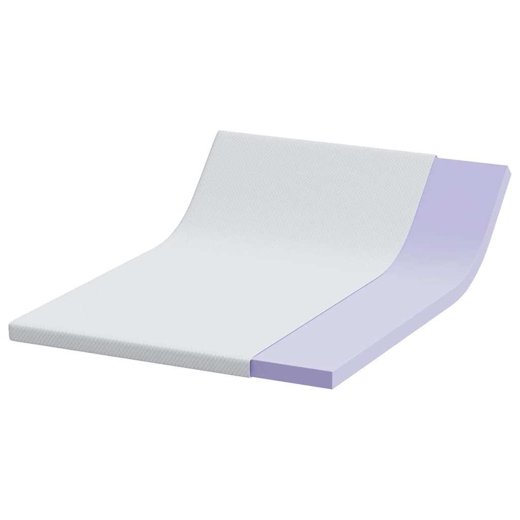 Topper in schiuma memory 160 x 200 cm Thick Morbido Bianco