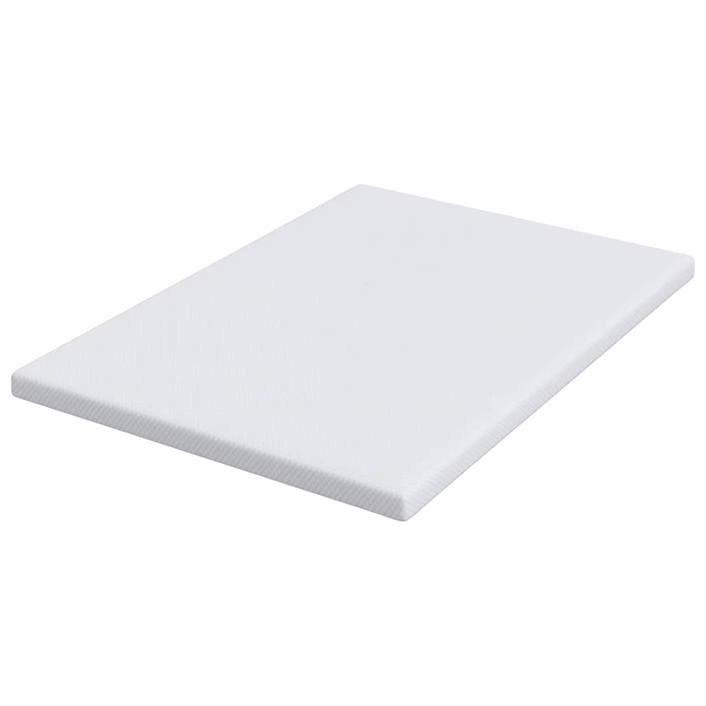 Topper in schiuma memory 160 x 200 cm Thick Morbido Bianco