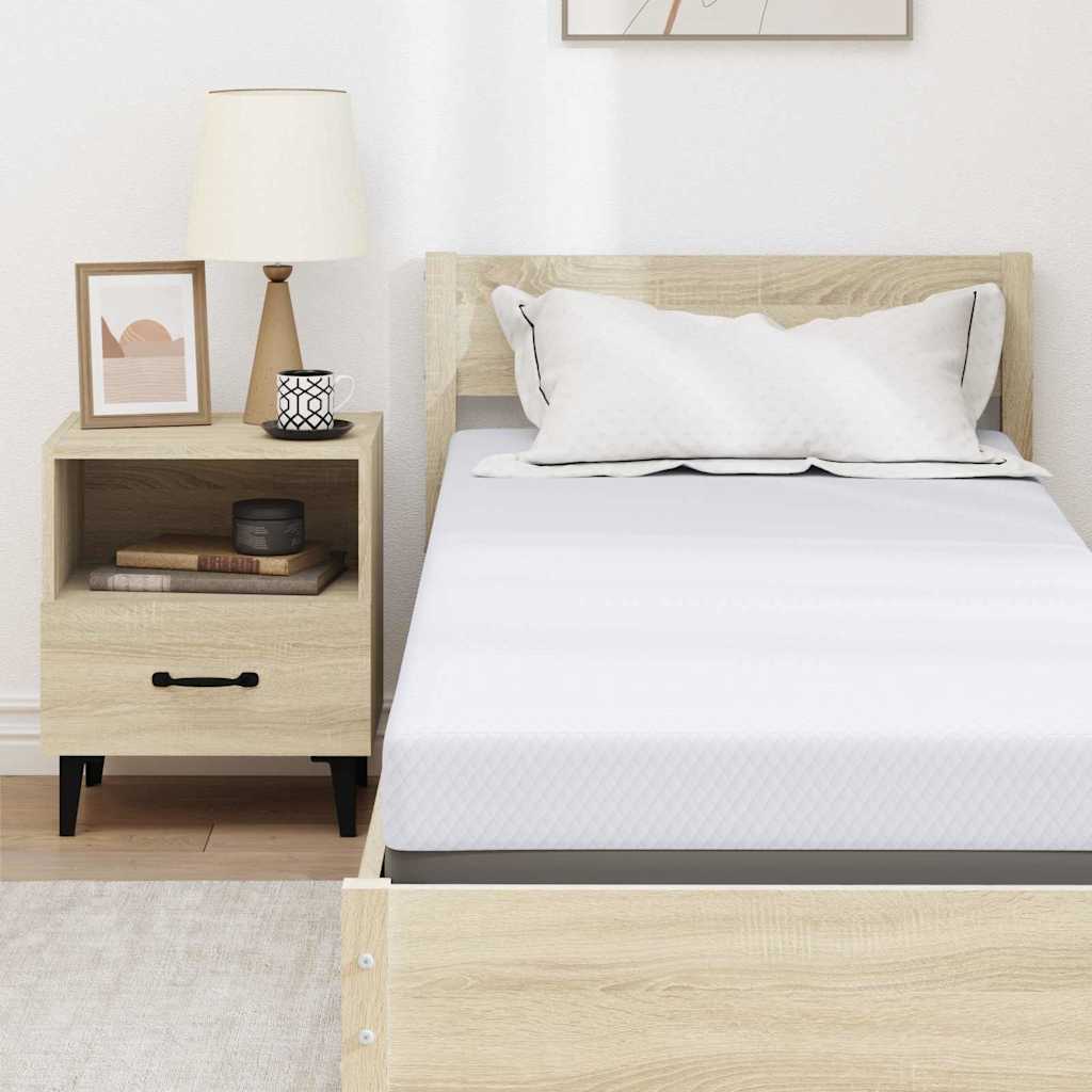 Topper in schiuma memory 70 x 200 cm Thick Morbido Bianco