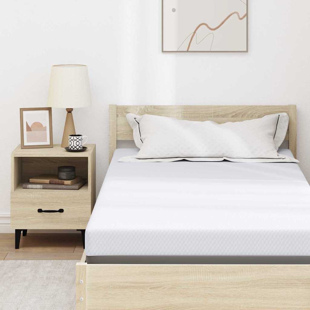 Topper in schiuma memory 90 x 200 cm Thick Morbido Bianco