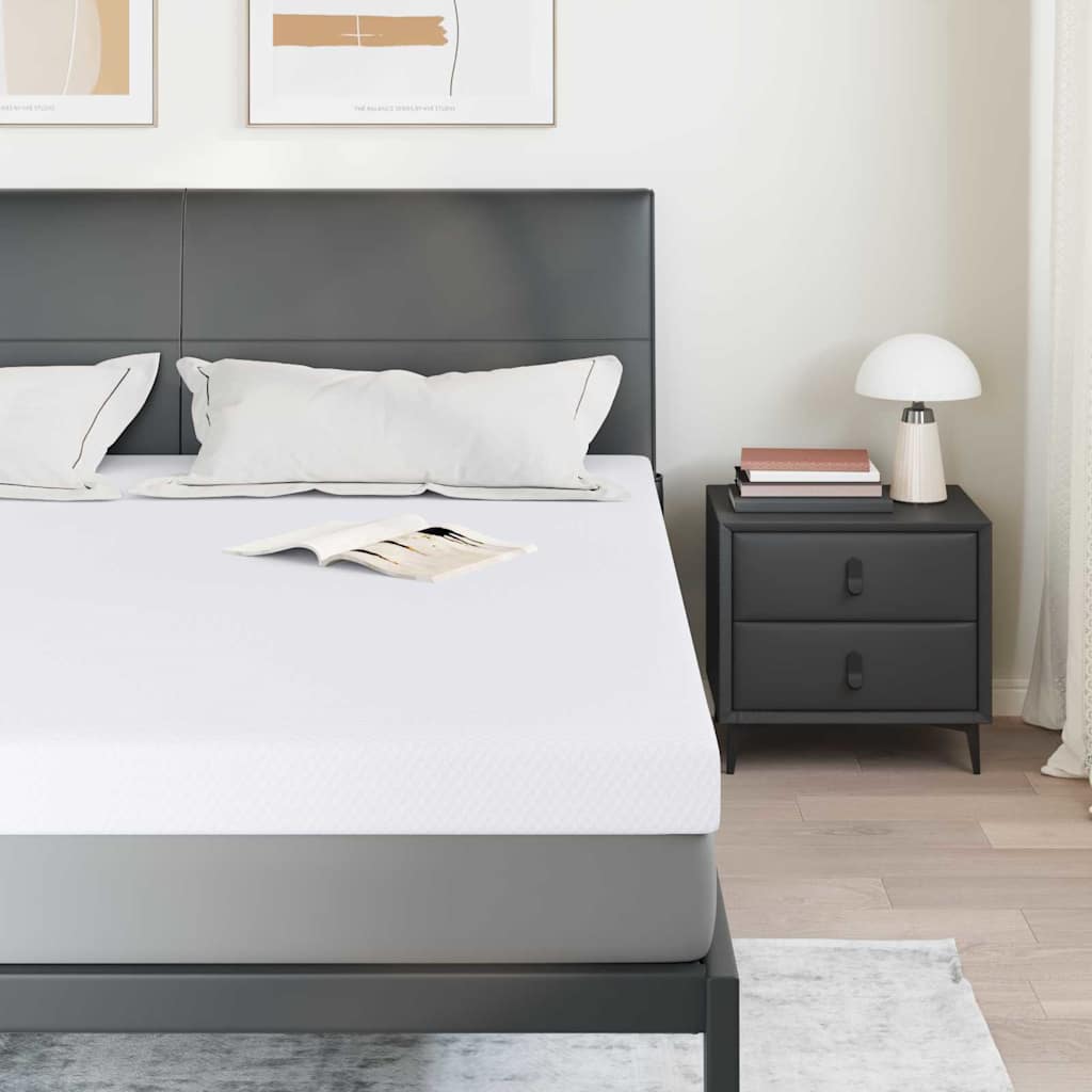 Topper in schiuma memory 200 x 200 cm Thick Morbido Bianco