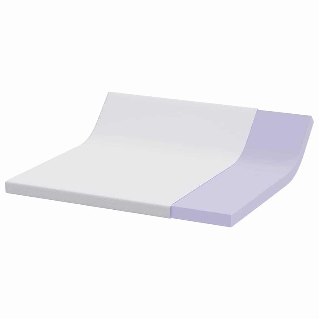 Topper in schiuma memory 200 x 200 cm Thick Morbido Bianco