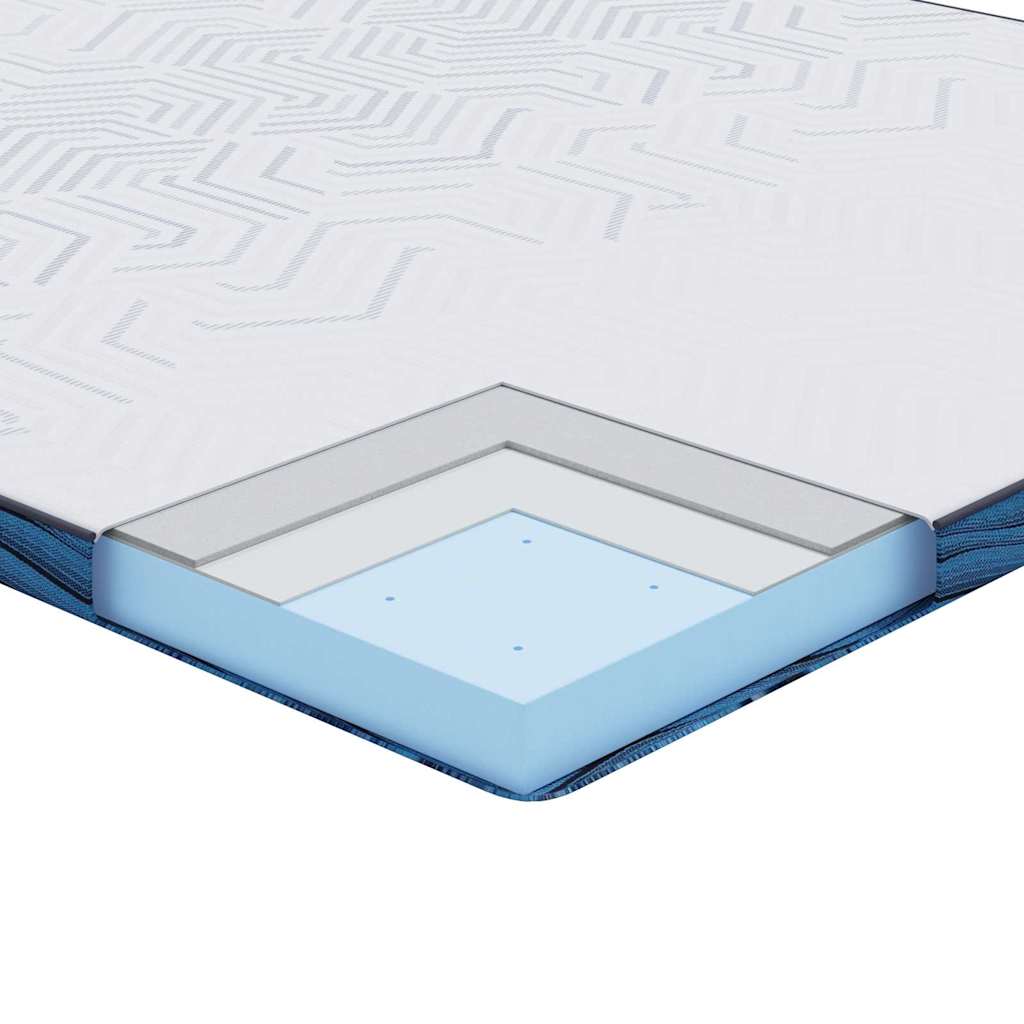Topper per materasso 100 x 200 cm Spessore Tessuto Jacquard