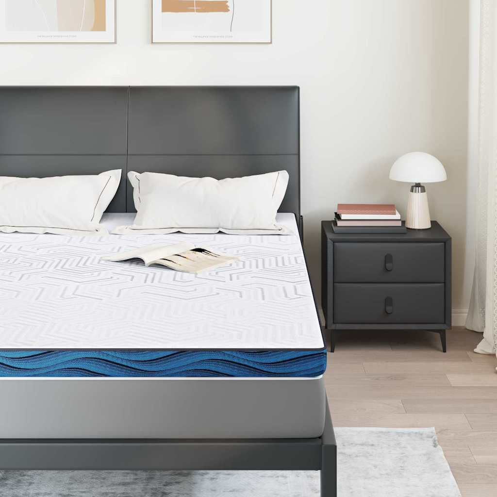 Topper per materasso 140 x 200 cm Spessore Tessuto Jacquard