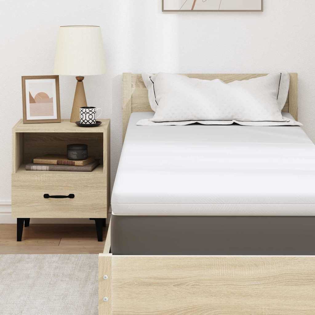 Topper per materasso 80 x 200 cm Spessore Tessuto Jacquard