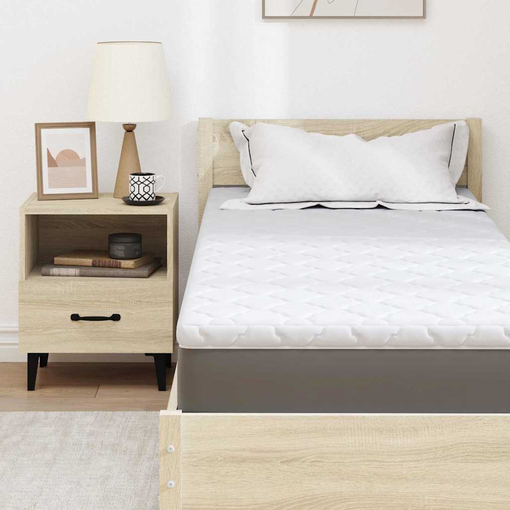 Topper al cocco Bianco 80 x 200 cm Tessuto Jacquard